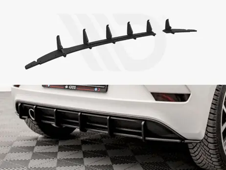 Maxton Design Black Racing Durability Rear Diffuser VW Up GTI (2018-) Low Price