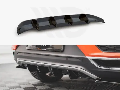 Weekend Sale Maxton Design Gloss Black Rear Valance VW T-Roc Mk1 (2017-)