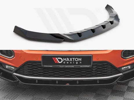 Instant Buy Maxton Design Gloss Black Front Splitter V.1 VW T-Roc Mk1 (2017-)