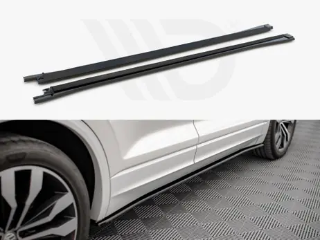 Final Sale Maxton Design Gloss Black Side Skirts Diffusers VW Touareg R-Line Mk3 (2018-)