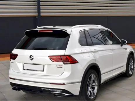 Free Delivery Maxton Design Gloss Black Spoiler Extension VW Tiguan Mk 2 R-Line (2015-2019)