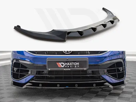 Warranty Included Maxton Design Gloss Black Front Splitter V.2 VW Tiguan R / R-Line Mk2 Facelift (2020-)