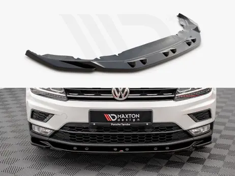Maxton Design Gloss Black Front Splitter VW Tiguan Mk2 (2015-2020) Bargain