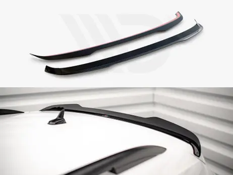 Worldwide Shipping Maxton Design Gloss Black Spoiler Cap VW Tiguan Mk2 (2015-2020)