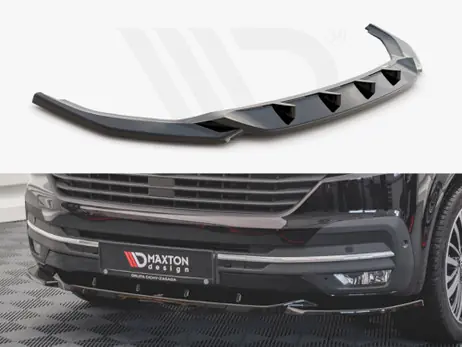 Money Back Guarantee Maxton Design Gloss Black Front Splitter V2 VW T6 Facelift (2019-)