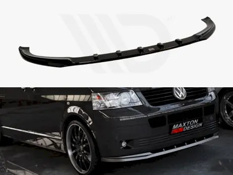 Viral Maxton Design Gloss Black Front Splitter VW T5 (Preface)