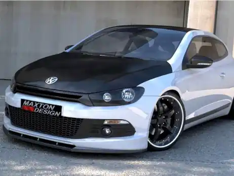 Maxton Design Gloss Black Front Splitter VW Scirocco R-Line Express Delivery