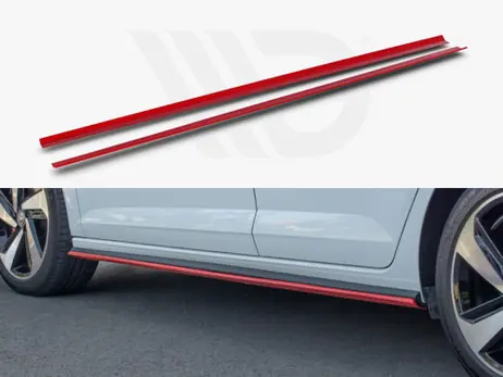 Hassle-Free Returns Maxton Design Gloss Black Side Skirts Diffusers VW Polo Mk6 GTI (2017-2021)