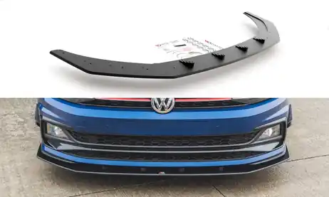 Trusted Brand Maxton Design Black Maxton Racing Front Splitter VW Polo GTI Mk6 (2017-)