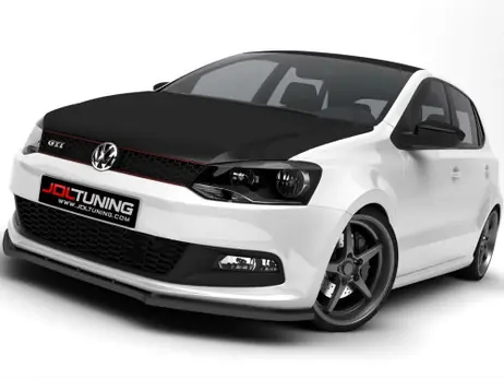 Best Price Maxton Design Gloss Black Front Splitter VW Polo Mk5 GTI