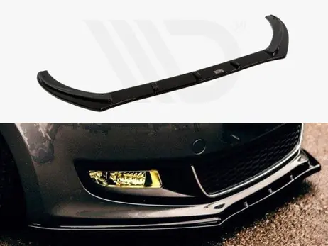 Maxton Design Gloss Black Front Splitter VW Polo Mk5 Standard (2009-2014) Fresh Stock