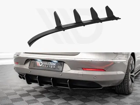 Maxton Design Black Street Pro Rear Diffuser VW Passat Cc (2008-2012) Holiday Sale