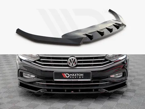 Editor’s Pick Maxton Design Gloss Black Front Splitter V.2 VW Passat B8 Facelift (2019-)