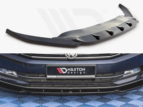 Low Price Maxton Design Gloss Black Front Splitter V.1 VW Passat B8 (2014-2019)