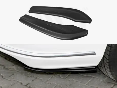 Maxton Design Gloss Black Rear Side Splitters VW Passat B7 R-Line Variant (2010-2014) Buy Online