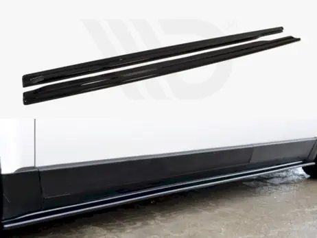 Maxton Design Gloss Black Side Skirts Diffusers VW Passat B5 Premium
