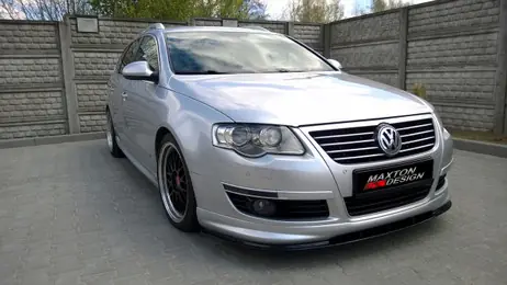 Maxton Design Gloss Black Front Splitter VW Passat B6 R-Line (2005-2010) Get Yours