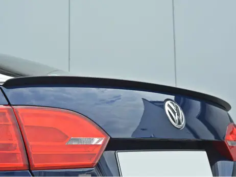 Maxton Design Gloss Black Spoiler Extension Cap VW Jetta Mk6 Sedan Pre-Facelift (2011-2014) Super Sale