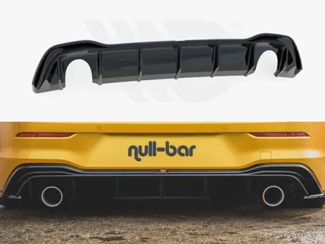 No Minimum Order Maxton Design Gloss Black Rear Valance VW Golf Mk8 (GTI Look) (2020-)