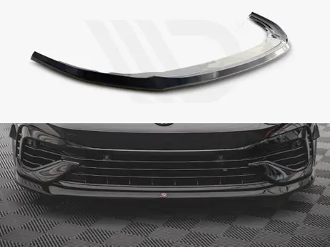 Maxton Design Gloss Black Front Splitter V.5 VW Golf R Mk8 (2020-) Factory Price