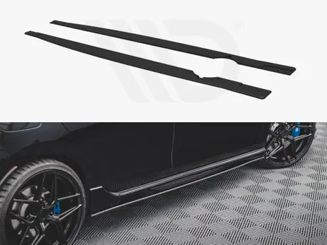 Final Sale Maxton Design Black Street Pro Side Skirts Diffusers VW Golf R Mk8 (2020-)