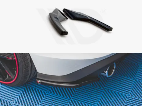 Grab Now Maxton Design Gloss Black Rear Side Splitters VW Golf Mk8 GTI (2020-)
