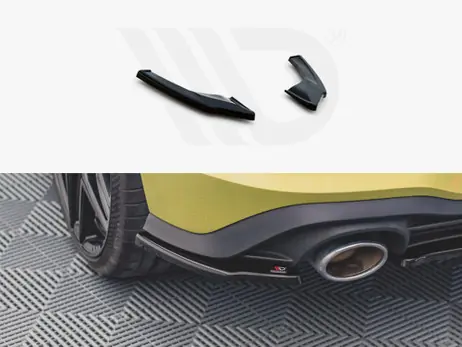 Maxton Design Gloss Black Rear Side Splitters V2 VW Golf 8 GTI Clubsport (2020-) Bulk Order