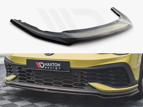 Crafted Maxton Design Gloss Black Front Splitter V3 VW Golf 8 GTI Clubsport (2020-)