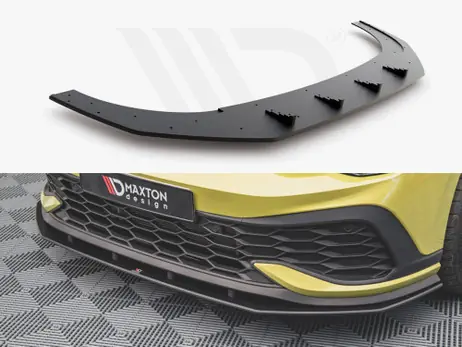 Direct From Manufacturer Maxton Design Black Racing Durability Front Splitter VW Golf 8 GTI Clubsport (2020-)