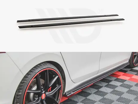 Affordable Maxton Design Black Racing Durability Side Skirts Diffusers VW Golf 8 GTI / GTI Clubsport / R-Line (2020-)