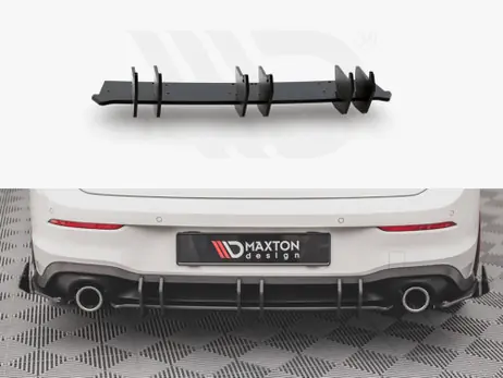 Maxton Design Black Racing Durability Rear Diffuser V2 VW Golf 8 GTI (2020-) Genuine