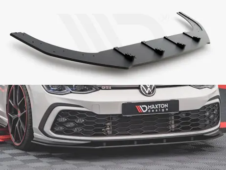 Hot Deal Maxton Design Black Racing Durability Front Splitter VW Golf 8 GTI / R-Line (2020-)