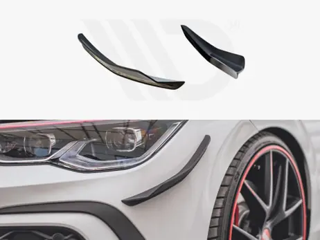 Maxton Design Front Bumper Wings (Canards) VW Golf 8 GTI / R-Line (2020-) Save Now