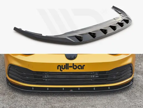 Maxton Design Gloss Black Front Splitter V1 VW Golf Mk8 (2020-) Flash Sale