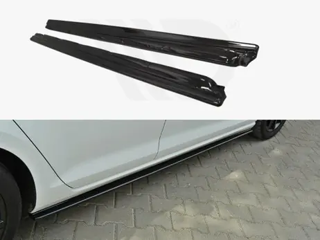 Maxton Design Gloss Black Side Skirts Diffusers VW Golf Mk7 Standard (2012-2016) Limited Time