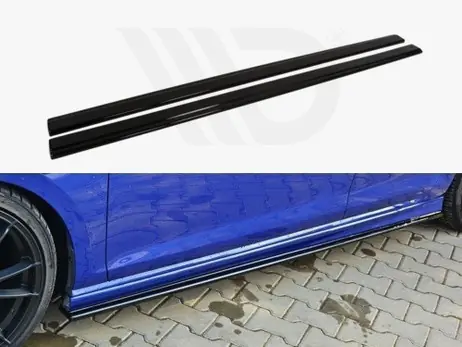 Handmade Maxton Design Gloss Black Side Skirts Diffusers VW Golf Mk7 R Hatchback Estate (2013-2016)