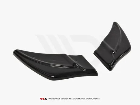 Exclusive Maxton Design Gloss Black Rear Side Splitters V.2 VW Golf Mk7 R (2013-2016)