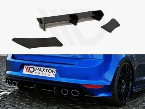 Price Drop Maxton Design VW Golf 7 R Hatchback Rear Diffuser Rear Side Splitters (2013-2016)