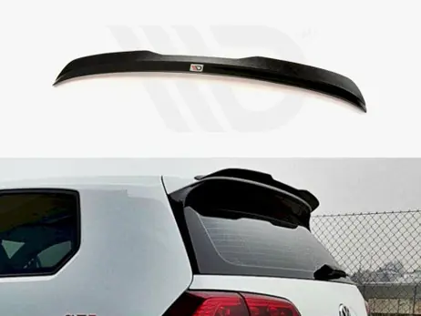 Special Offer Maxton Design Gloss Black Spoiler Extension VW Golf Mk7 GTI / R