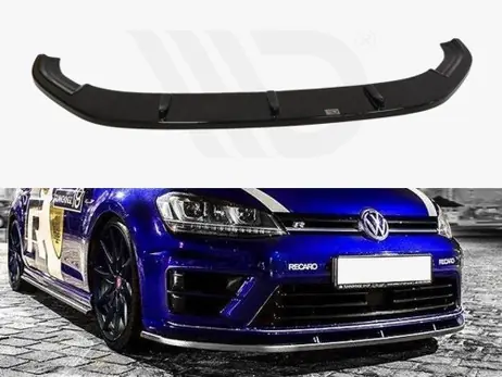 Last Chance Maxton Design Gloss Black Front Splitter VW Golf Mk7 R (2013-2016)