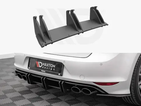 Maxton Design Black Street Pro Rear Diffuser VW Golf R Mk7 (2013-2016) Best Price