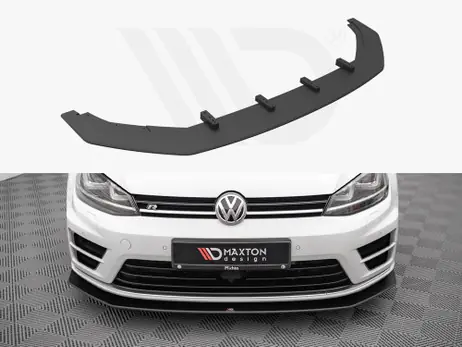 Secure Checkout Maxton Design Black Street Pro Front Splitter V.2 VW Golf R Mk7 (2013-2016)