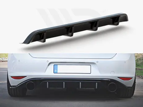 Top Pick Maxton Design Gloss Black Rear Valance VW Golf Mk7 GTI Clubsport (2016-2017)