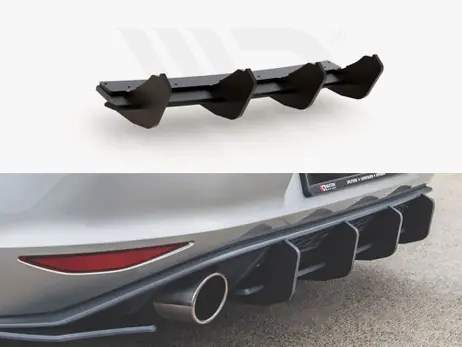 Maxton Design Black Maxton Racing Rear Diffuser V.2 VW Golf Mk 7 GTI 2013-2016 Premium