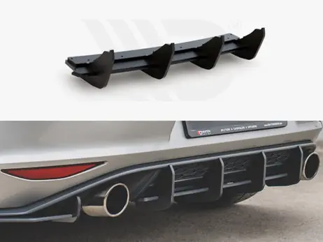 Maxton Design Black Maxton Racing Rear Diffuser V.1 VW Golf Mk 7 GTI 2013-2016 Low Price