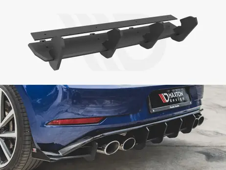 Maxton Design Black Maxton Racing Rear Diffuser VW Golf 7 R Facelift (2017-2020) No Minimum Order
