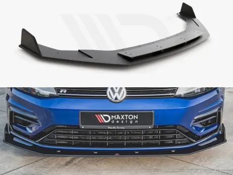 Maxton Design Black Maxton Racing Front Splitter V2 VW Golf 7 R Facelift (2017-2020) Seasonal Sale