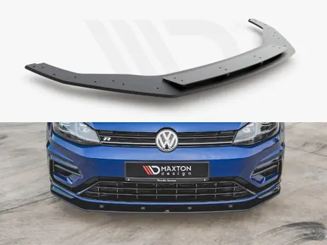 Special Offer Maxton Design Black Maxton Racing Front Splitter VW Golf 7 R Facelift (2017-2020)