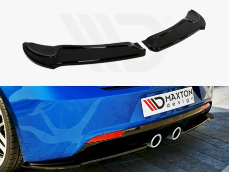 Maxton Design Gloss Black Rear Side Splitters VW Golf Vi R Viral