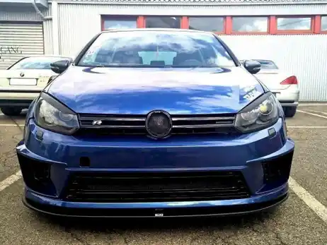 Maxton Design Gloss Black Front Splitter VW Golf Mk6 (With R400 Bumper) (2008-2012) Limited Time